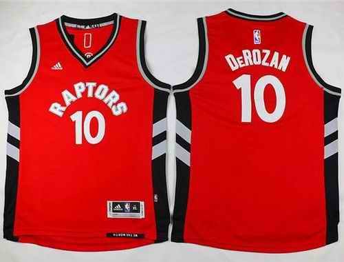 Raptors #10 DeMar DeRozan Red Youth Stitched NBA Jersey