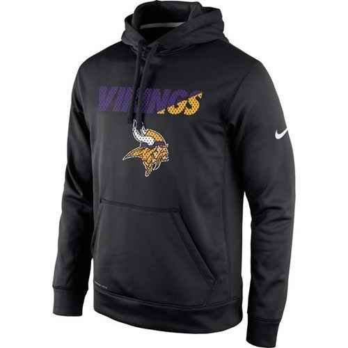 Minnesota Vikings Nike Kick Off Staff Performance Pullover Hoodie Black