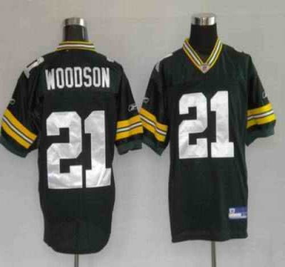 Packers #21 Charles Woodson Green Stitched Youth NFL Jersey