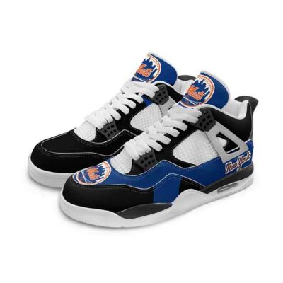 Women's New York Mets Running weapon Air Jordan 4 Shoes 002