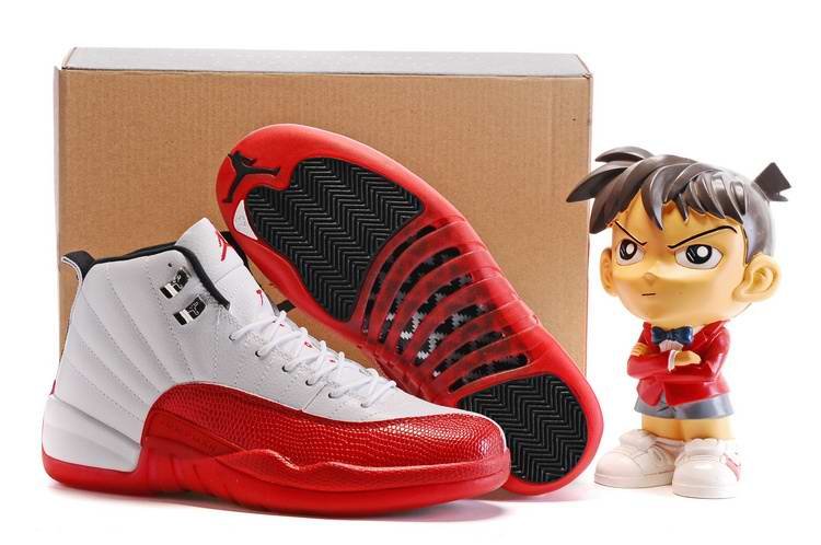 Running weapon Cheap Air Jordan 12 Retro Shoes Men Official Red/White