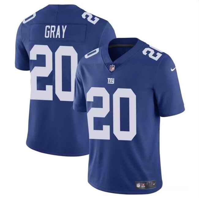 Men's New York Giants #20 Eric Gray Blue Vapor Untouchable Limited Stitched Jersey