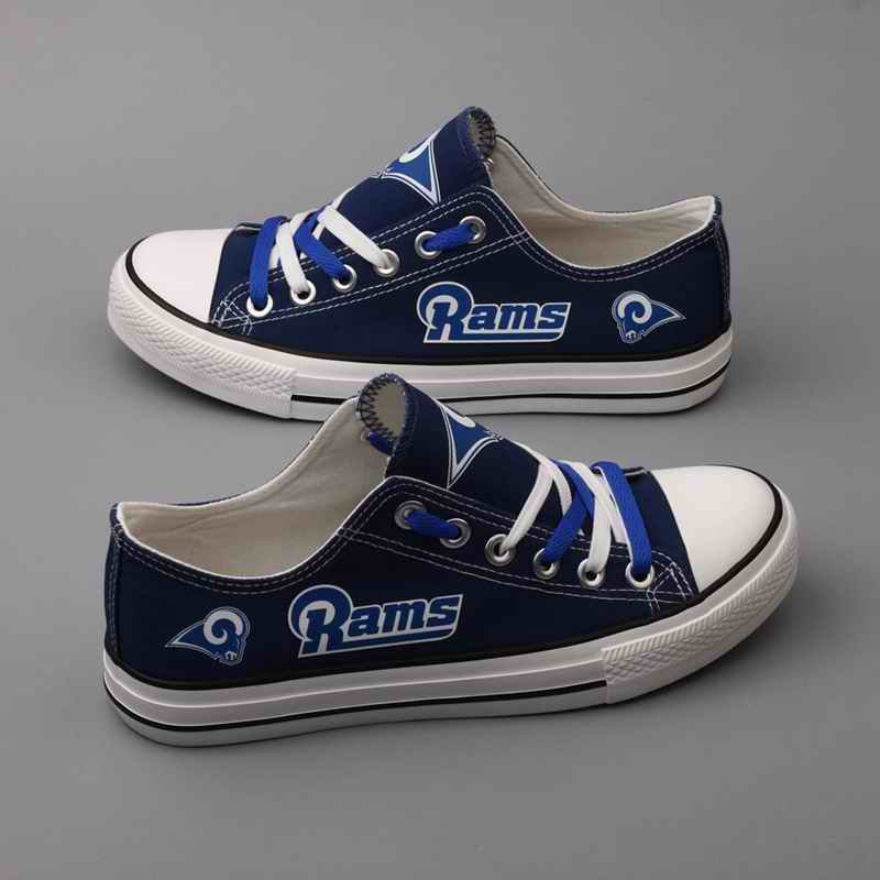 Women's NFL Los Angeles Rams Repeat Print Low Top Sneakers 001