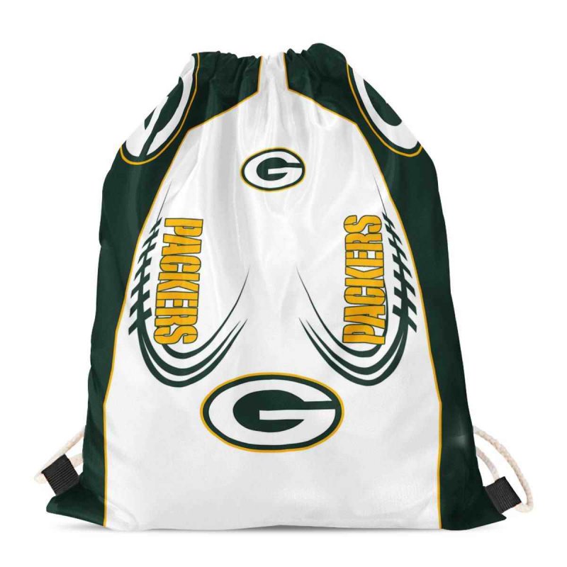 Green Bay Packers Drawstring Backpack sack / Gym bag 18 x 14 003