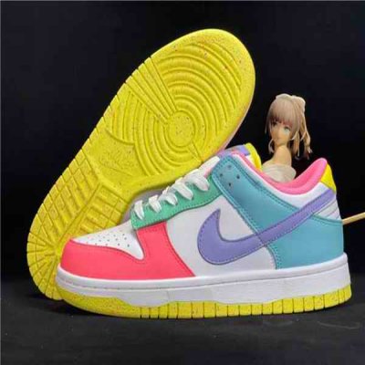 Women's Dunk Low SB Colorful Shoes 091