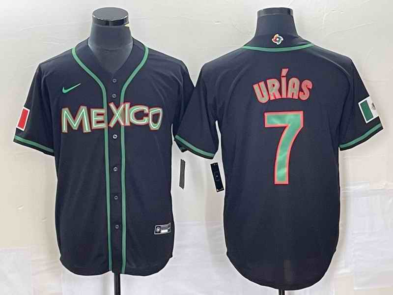 Men's Mexico Baseball #7 Julio Ur