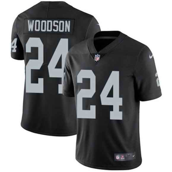 Youth Las Vegas Raiders #24 Charles Woodson Black Vapor Untouchable Limited Stitched Jersey