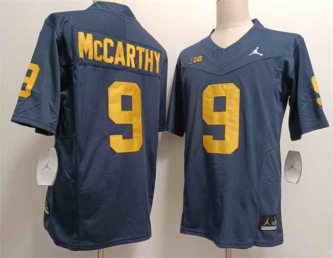 Men's Michigan Wolverines #9 J.J. McCarthy 2023 F.U.S.E. Navy Stitched Jersey