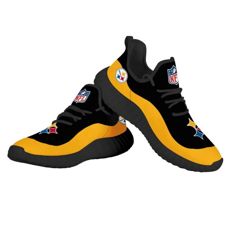 Men's NFL Pittsburgh Steelers Mesh Knit Sneakers/Shoes 005