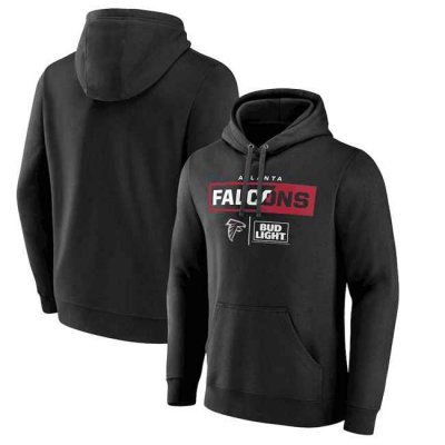 Men's Atlanta Falcons Black x Bud Light Pullover Hoodie