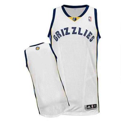 Revolution 30 Grizzlies Blank White Stitched NBA Jersey