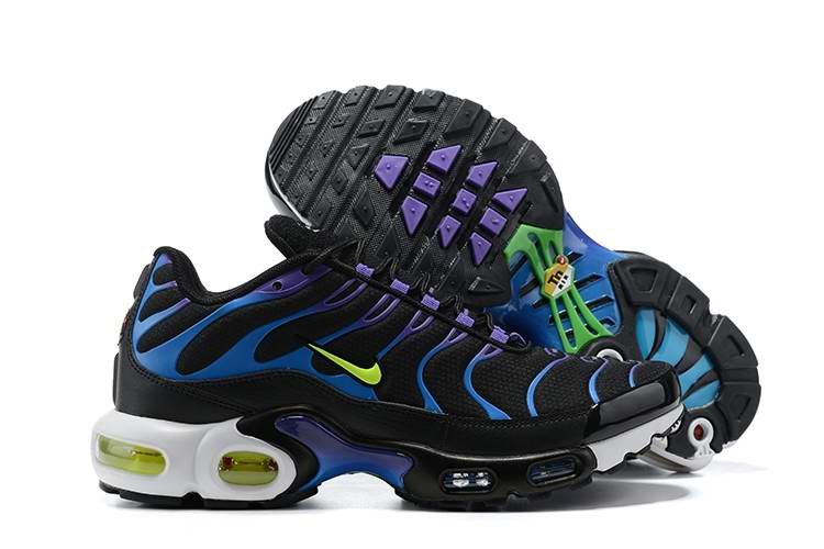 Men's Hot sale Running weapon Air Max TN Shoes Black/Blue 0189