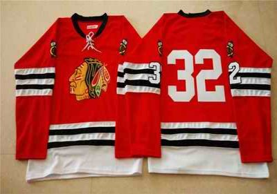 Mitchell And Ness 1960-61 Blackhawks #32 Michal Rozsival Red Stitched NHL Jersey