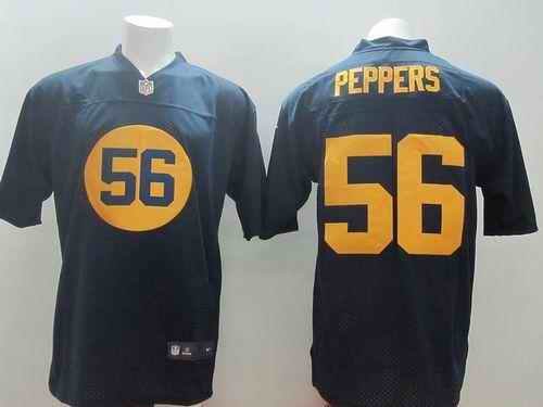 Nike Packers #56 Julius Peppers Navy Blue Alternate Men's Stitched NFL Elite Jersey