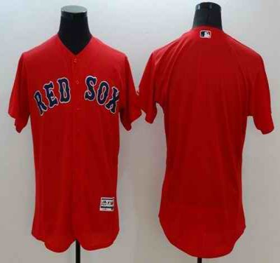 Red Sox Blank Red Flexbase Authentic Collection Stitched MLB Jersey