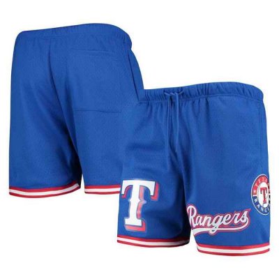 Men's Texas Rangers Royal Team Logo Mesh Shorts