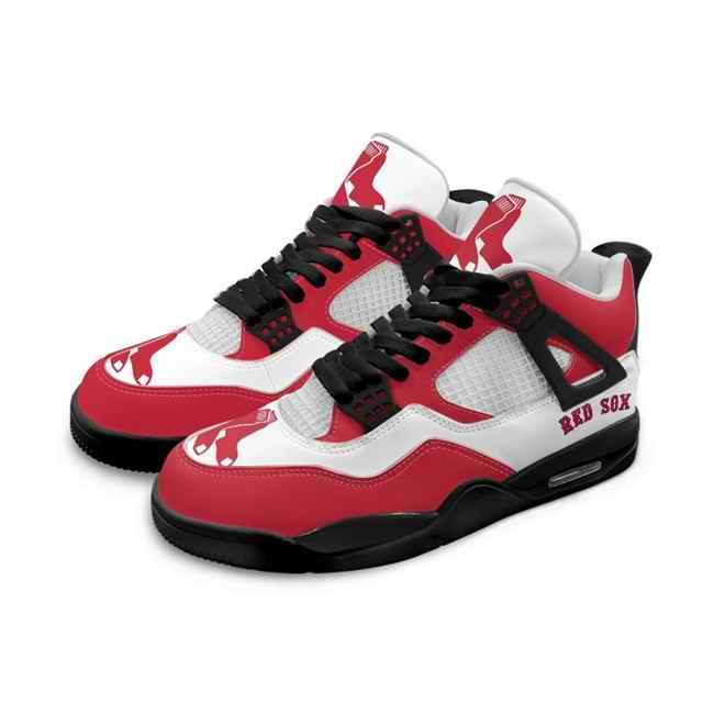 Women's Boston Red Sox Running weapon Air Jordan 4 Shoes 001