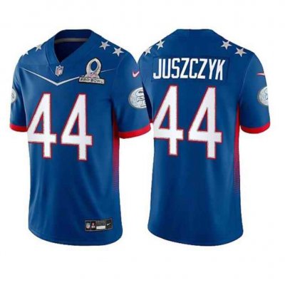 Youth San Francisco 49ers #44 Kyle Juszczyk 2022 Royal Pro Bowl Stitched Jersey