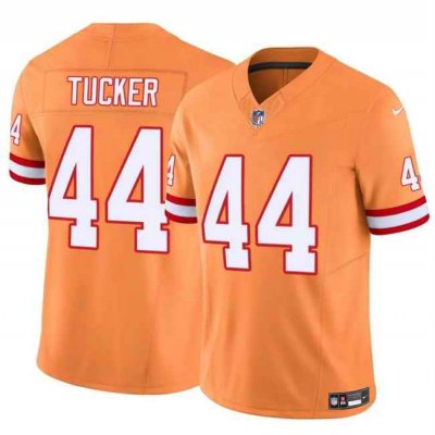 Men's Tampa Bay Buccaneers #44 Sean Tucker Orange F.U.S.E. Throwback Limited Stitched Jersey