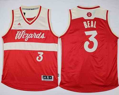 Wizards #3 Bradley Beal Red 2015-2016 Christmas Day Stitched NBA Jersey