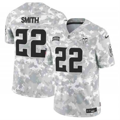 Men's Minnesota Vikings #22 Harrison Smith 2024 F.U.S.E Arctic Camo Salute to Service Limited Stitched Football Jersey