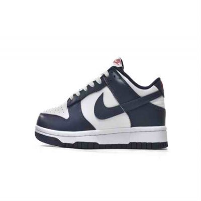 Men's Dunk Low Navy/White Shoes 0402