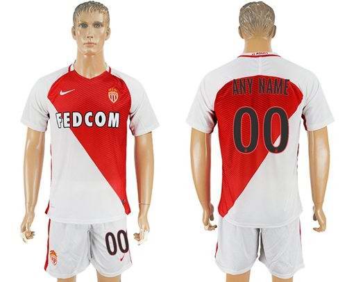 Monaco Personalized Home Soccer Club Jersey