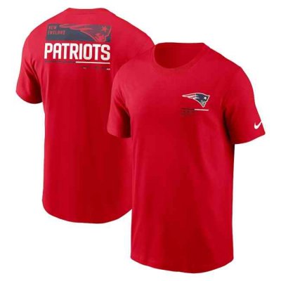 Men's New England Patriots Red Team Incline T-Shirt