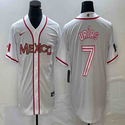 Men's Mexico Baseball #7 Julio Ur