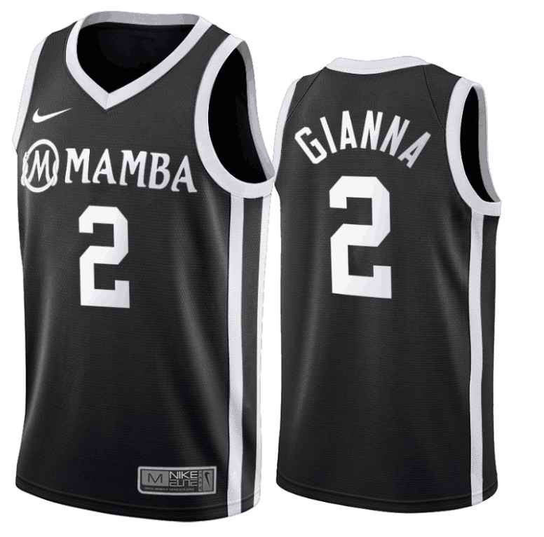 Men's Los Angeles Lakers #2 Gianna Bryant'Mamba' Black Stitched NBA Jersey