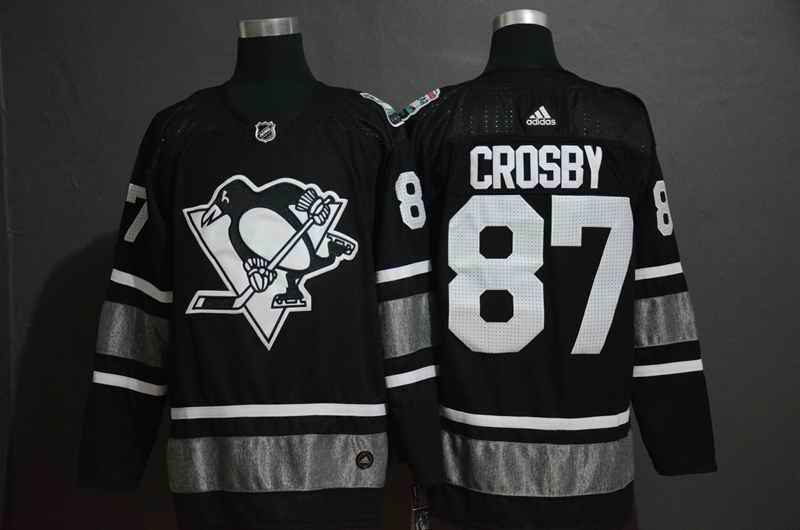 Men's Pittsburgh Penguins #87 Sidney Crosby Black 2019 NHL All-Star Game Jersey