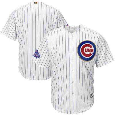 Men's Chicago Cubs Majestic Fashion White/Gold 2017 Gold Program Cool Base Team Stitched MLB  Jersey