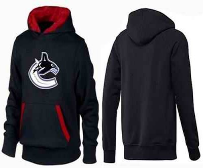 Vancouver Canucks Pullover Hoodie Black & Red