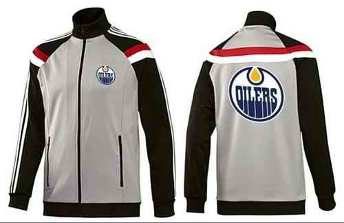 NHL Edmonton Oilers Zip Jackets Grey