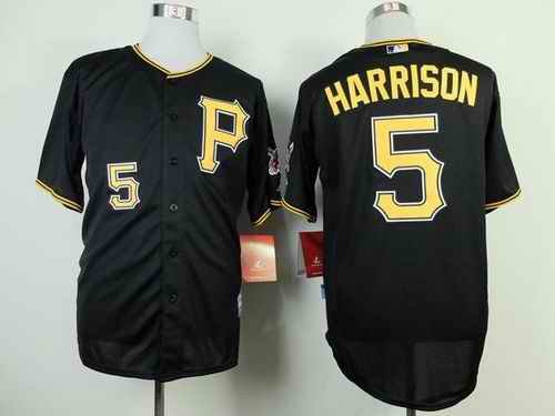 Pirates #5 Josh Harrison Black Cool Base Stitched MLB Jersey