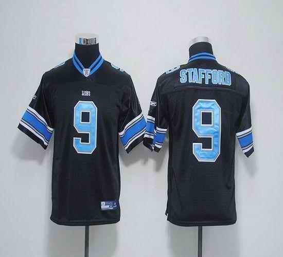 Lions #9 Matthew Stafford Black EStitched Youth NFL Jersey