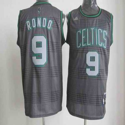 Celtics #9 Rajon Rondo Black Rhythm Fashion Embroidered NBA Jersey