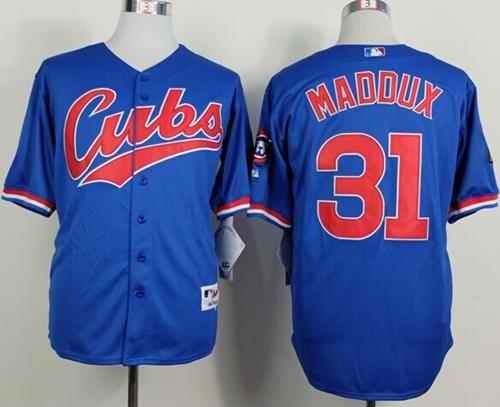 Cubs #31 Greg Maddux Blue 1994 Turn Back The Clock Stitched MLB Jersey