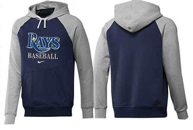 Tampa Bay Rays Pullover Hoodie Dark Blue & Grey