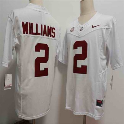 Men's Alabama Crimson Tide #2 Ryan Williams Red F.U.S.E.  Stitched Football Jersey