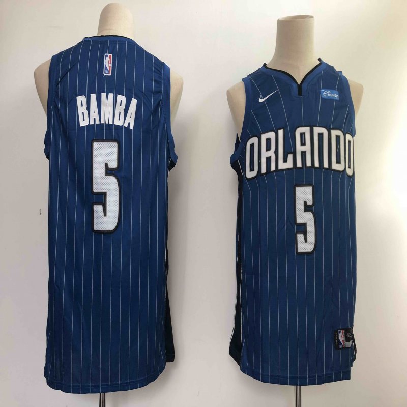 Magic #5 Mohamed Bamba Royal NBA Swingman Icon Edition Jersey