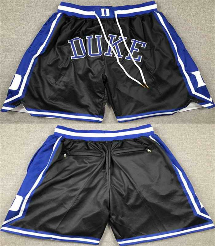 Men's Duke Blue Devils Black Shorts (Run Small)