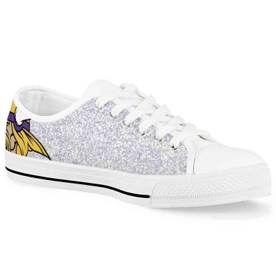 Women's Minnesota Vikings Low Top Canvas Sneakers 010