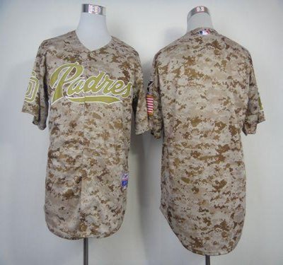 Padres Blank Camo Alternate 2 Cool Base Stitched MLB Jersey