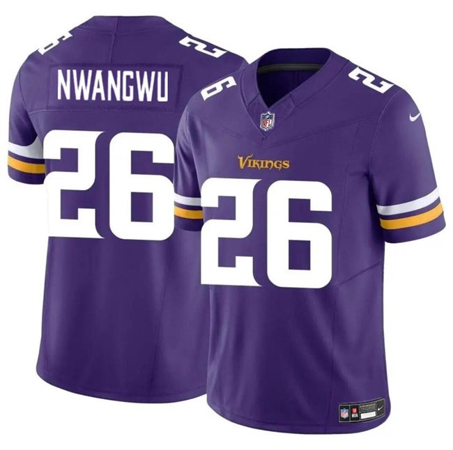 Youth Minnesota Vikings #26 Kene Nwangwu Purple 2023 F.U.S.E. Vapor Untouchable Limited Stitched Jersey