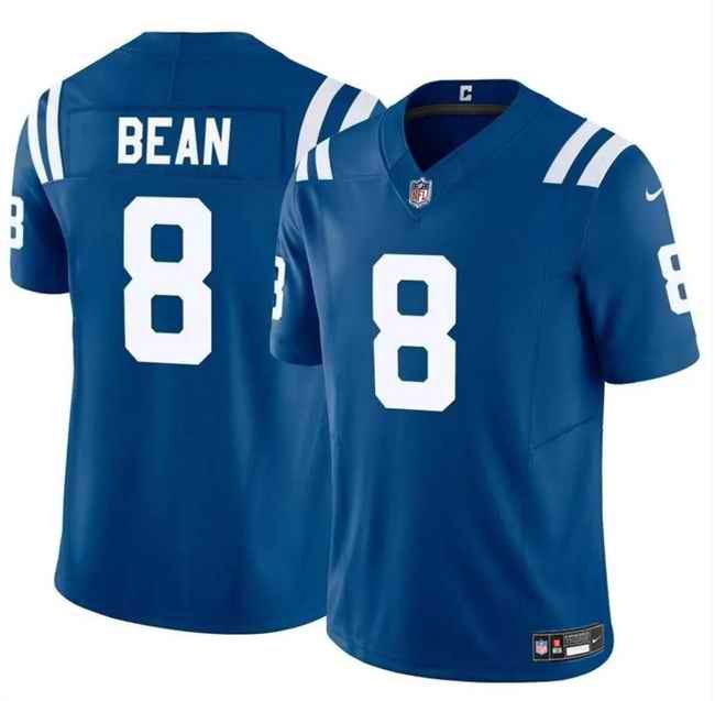 Men's Indianapolis Colts #8 Jason Bean Blue 2024 F.U.S.E. Vapor Limited Stitched Football Jersey