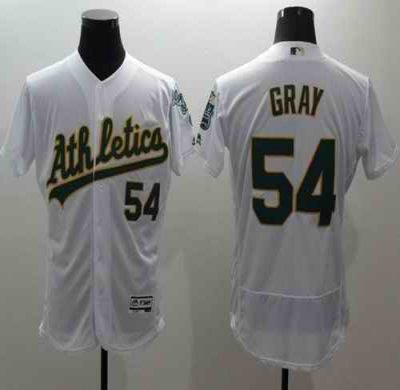 Athletics #54 Sonny Gray White Flexbase Authentic Collection Stitched MLB Jersey