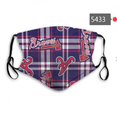 Atlanta Braves Face Mask 010 Filter Pm2.5 (Pls check description for details)