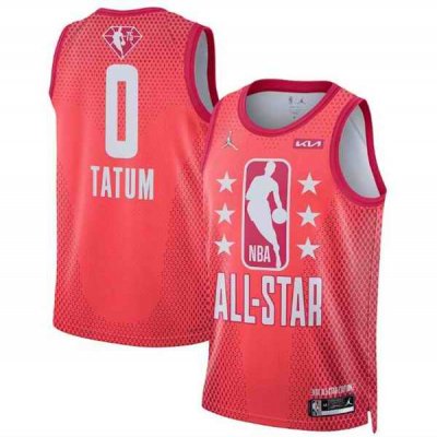 Men's 2022 All-Star #0 Jayson Tatum Maroon Stitched Jersey