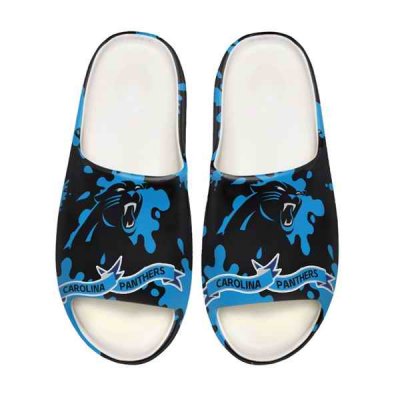 Men's Carolina Panthers Yeezy Slippers/Shoes 001